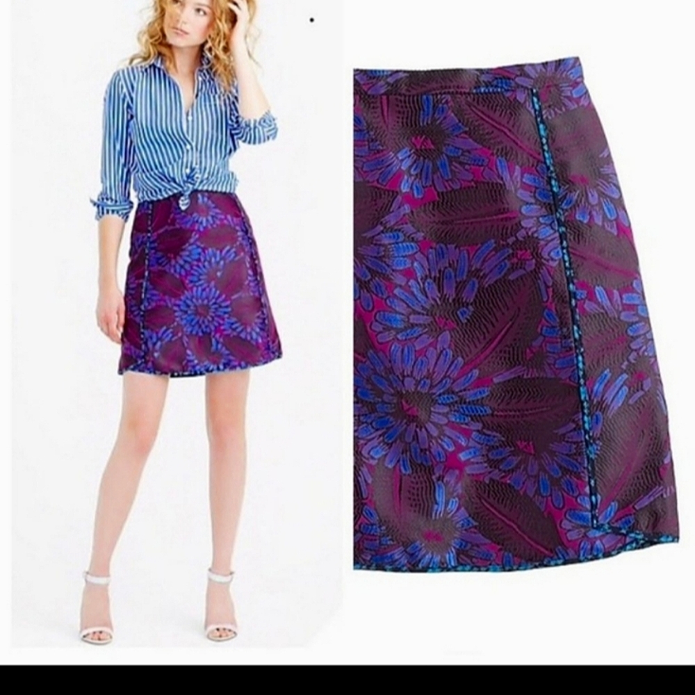 NWOT Vibrant midi skirt made in India, quality materials, fits like 2/4